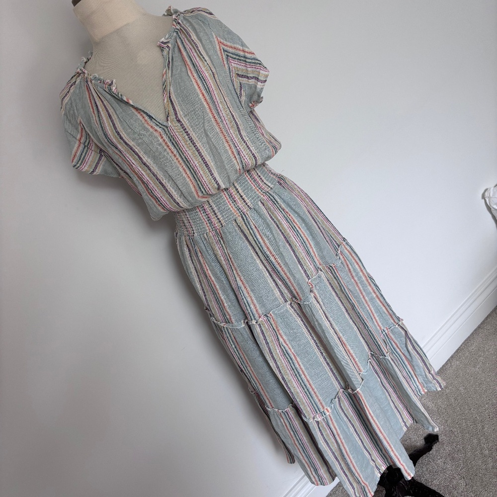 Rails Amelia Sag Harbour Stripe Midi Dress S - Picture 2 of 15